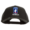 Licensed 173rdth Airborne Brigade Combat Team Veteran Embroidered Solid Cotton Twill Mesh Prostyle Cap - Charcoal OSFM