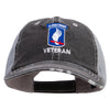 Licensed 173rd Airborne Brigade Combat Team Veteran Embroidered Low Profile Special Cotton Mesh Cap - Black OSFM
