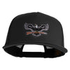 Eagle with Rifle Embroidered 5 Panel Mesh Trucker Snapback Cap - Black OSFM