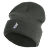 African Grey Parrot Embroidered Big Size Acrylic Long Beanies - Grey XL-3XL