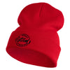 Officially Retired Embroidered 12 Inch Long Knitted Beanie - Red OSFM