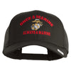 Once  A Marine Always A Marine Embroidered Solid Cotton Twill Mesh Prostyle Cap - Charcoal OSFM
