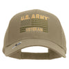 Licensed U.S. Army Veteran Flag Embroiderd Low Profile Cap - Khaki OSFM