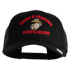 Once  A Marine Always A Marine Embroidered Solid Cotton Twill Mesh Prostyle Cap - Black OSFM