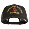 2nd Marine Division Veteran Embroidered Solid Cotton Twill Mesh Prostyle Cap