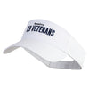 K9 Veterans Embroidered Cotton Twill Sun Visor - White OSFM