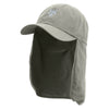 Uranas Astrology Embroidered Flap Hats - Grey OSFM