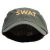 Military Occupation Letter-SWAT Embroidered Big Size Fitted Ripstop Cotton Military Army Cap - Olive XL-2XL