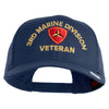 3rd Marine Division Veteran Embroidered Solid Cotton Twill Mesh Prostyle Cap - Navy OSFM
