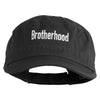 Brotherhood Embroidered Enzyme Regular Solid Army Cap - Black OSFM
