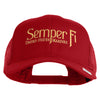 United States Marines Semper Fi Embroidered Solid Cotton Twill Mesh Prostyle Cap - Red OSFM