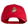 Ooh Rah Embroidered Solid Cotton Twill Mesh Prostyle Cap - Red OSFM