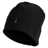 Hanging Bat Embroidered Big Size Fleece Beanie - Black XL-3XL