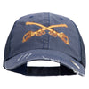 U.S. Army Cavalry Collar Insignia Embroidered Low Profile Special Cotton Mesh Cap - Navy OSFM