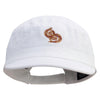 Indian Sweets Embroidered Enzyme Regular Solid Army Cap - White OSFM