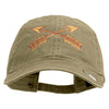 U.S. Army Special Forces Embroidered Washed Solid Pigment Dyed Cotton Twill Brass Buckle Cap - Khaki OSFM