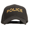Police Letter Embroidered Big Size Structured Solid Poly Cotton Twill High Profile Pro Style Cap - Olive XL-3XL