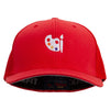 Palette Icon Embroidered 6 Panel Trucker Flexfit Cap - Red OSFM