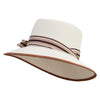 UPF 50+ Women's Paper Braid Gambler Hat - Ivory OSFM