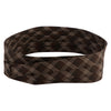 Pleated Assorted Hat Band - Brown-Plaid-J OSFM
