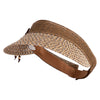 UPF 50+ Paper Braid Adjustable Velcro Visor