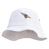 Lighting Embroidered Big Size Washed Hat - White XL-2XL