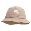 Rain Storm Embroidered Pigment Dyed Bucket Hat - Khaki OSFM