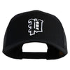 Letter P Iron on Patched Retro Trucker Cap - Black OSFM