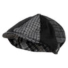 Big Size 8 Panel Patchwork Newsboy Hat - Black-Charcoal XL-2XL
