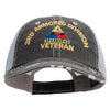 U.S. Army 3rd Armored Division Embroidered Low Profile Special Cotton Mesh Cap - Black OSFM
