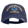 U.S. Army 278th Armored Cavalry Regiment Embroidered Washed Solid Pigment Dyed Cotton Twill Brass Buckle Cap - Navy OSFM