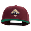 Mount Everest Embroidered Wool Blend Prostyle Snapback Cap - Maroon OSFM