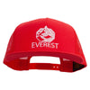 Everest Embroidered 5 Panel Mesh Snapback Cap - Red OSFM