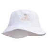 Arches Logo Embroidered Pigment Dyed Bucket Hat - White OSFM