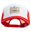 Spooky Mama Embroidered Summer Foam Mesh Trucker Cap - Red-White OSFM