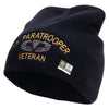 US Paratrooper Veteran Embroidered 8 Inch Knitted Short Beanie