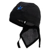 King Atlantis Logo Embroidered Cotton Poplin Biker Style Head Wrap - Black OSFM