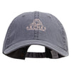 Arches Symbol Embroidered Big Size Washed Pigment Dyed Cap - Grey XL-3XL