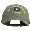 U.S. Army 9th Infantry Division Embroidered Washed Solid Pigment Dyed Cotton Twill Brass Buckle Cap - Olive OSFM