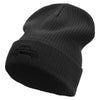 Classic VW Beetle Symbol Embroidered Big Size Cuff Long Beanie - Black XL-3XL