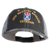 U.S. Army 11th Infantry Brigade Embroidered Low Profile Special Cotton Mesh Cap - Black OSFM