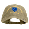 U.S. Army 23rd Infantry Division Embroidered Washed Solid Pigment Dyed Cotton Twill Brass Buckle Cap - Khaki OSFM