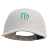 Virgo Astrology Embroidered Low Profile Dyed Cotton Twill Cap - Putty OSFM