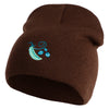 Pea Pod Embroidered 8 inch Acrylic Short Blank Beanie - Brown OSFM