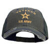 Licensed U.S. Army Veteran Military Embroidered Low Profile Special Cotton Mesh Cap - Green OSFM