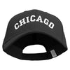 Chicago Illinois State Embroidered Big Size High Profile Twill Cap - Black XL-3XL