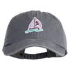 Sailbot Patched Pigment Dyed Wash Cap - Grey OSFM