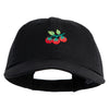 Tomato Vine Embroidered Low Profile Dyed Cotton Twill Cap - Black OSFM