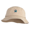 Cattails Embroidered Unisex Multipurpose Crushable Cotton Twill Bucket Hat - Khaki M