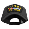 Korea Veteran Patched Big Size High Profile Twill Cap - Black XL-3XL